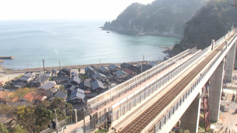 余部橋梁日本海ライブカメラ(兵庫県香美町香住区)