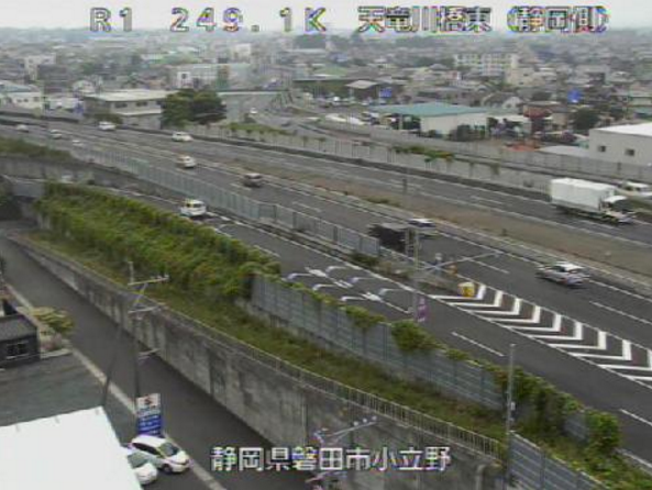 国道1号天竜川橋東ライブカメラ(静岡県磐田市小立野)