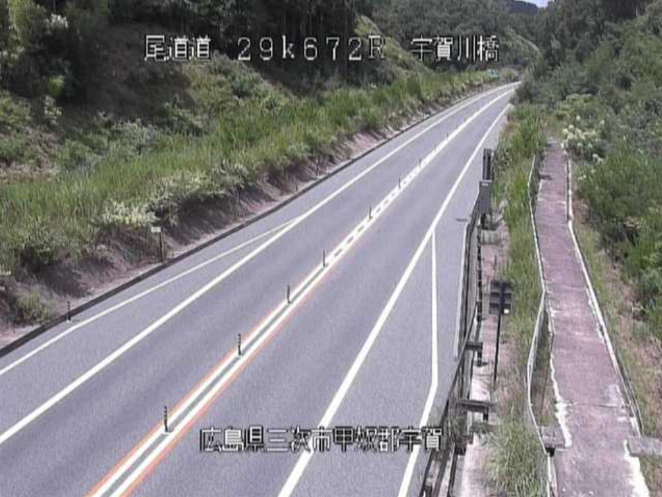 尾道自動車道宇賀川橋ライブカメラ(広島県三次市甲奴町)