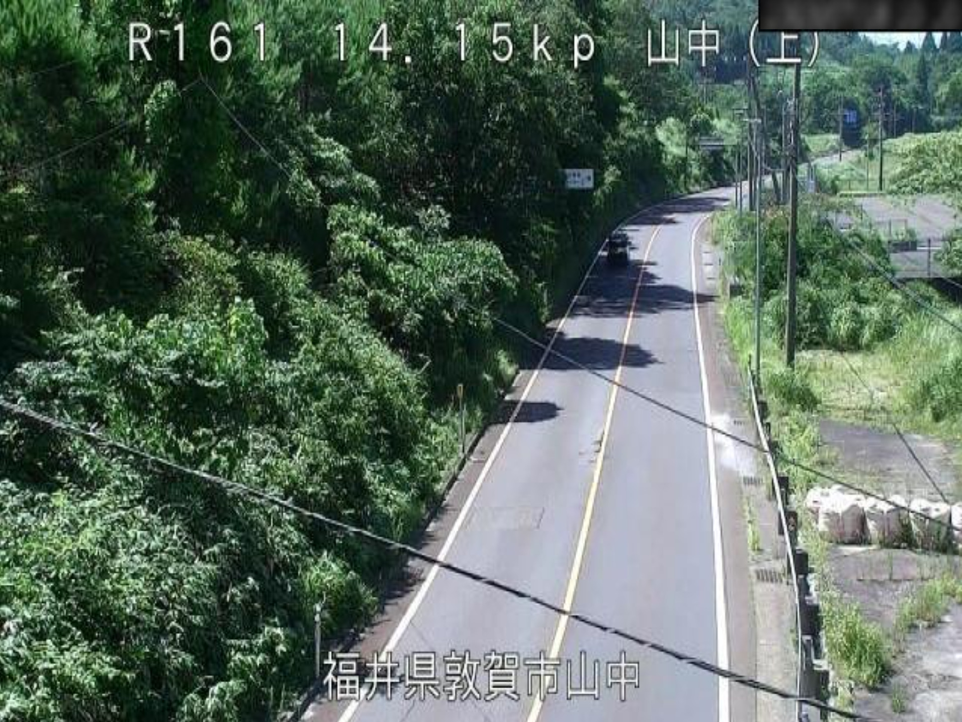 国道161号山中ライブカメラ(福井県敦賀市山中)
