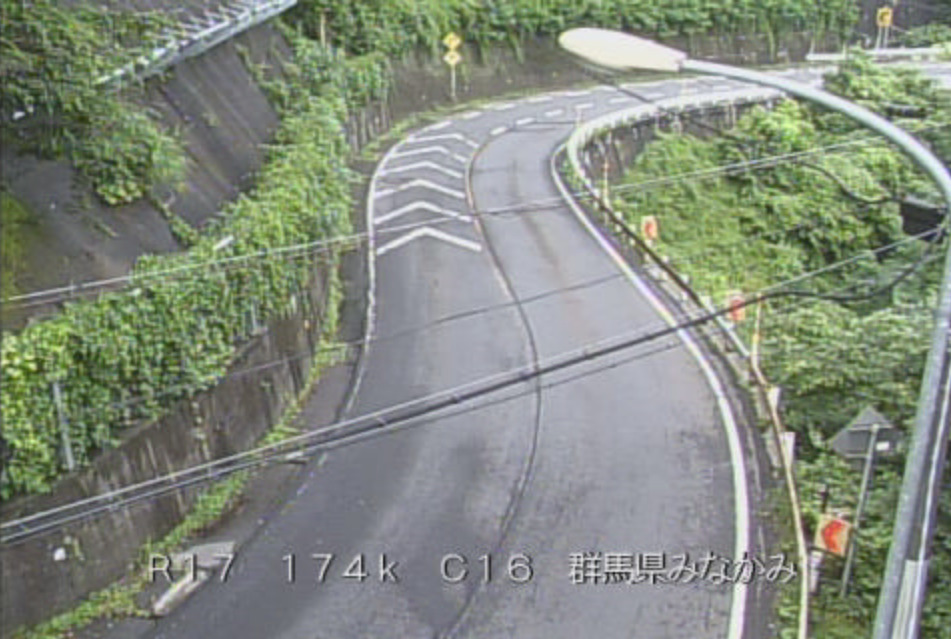 国道17号みなかみ町永井ライブカメラ(群馬県みなかみ町永井)