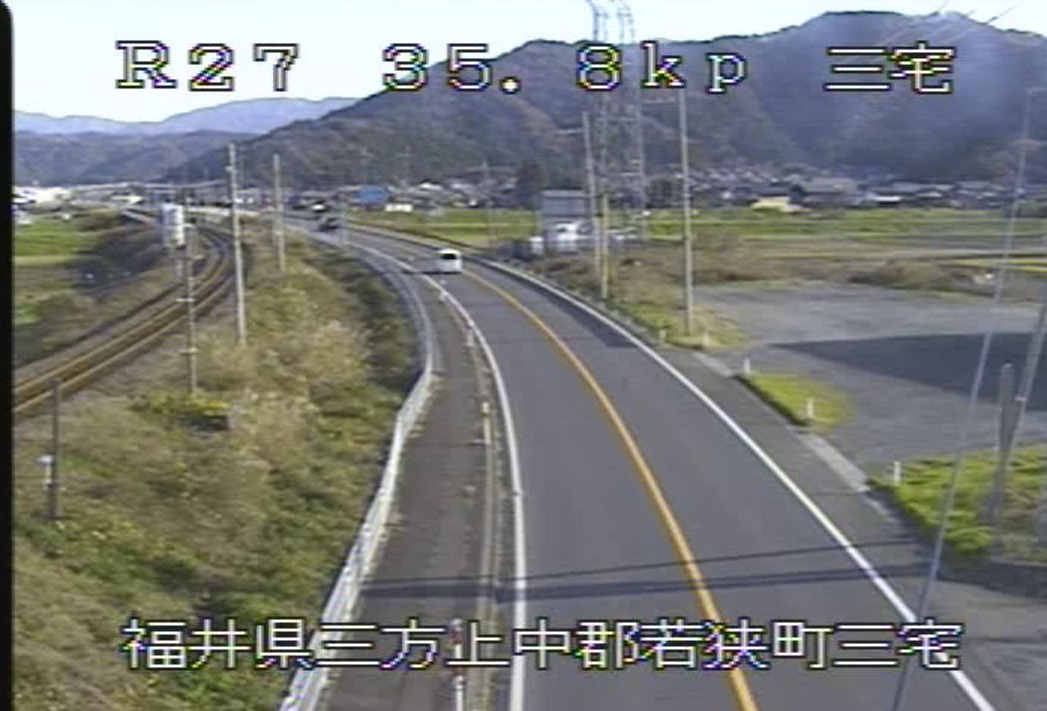 国道27号三宅ライブカメラ(福井県若狭町三宅)
