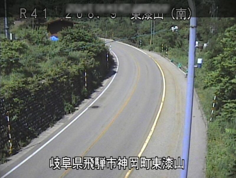 国道41号東漆山南ライブカメラ(岐阜県飛騨市神岡町)