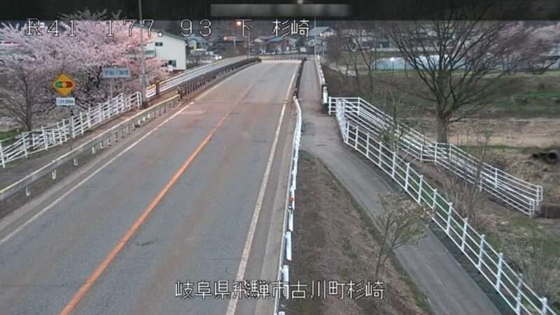 国道41号杉崎ライブカメラ(岐阜県飛騨市古川町)