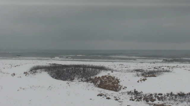 阿賀野川口灯台から阿賀野川・日本海・新潟空港