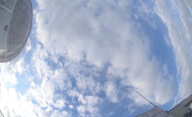 中央大学後楽園キャンパス6号館屋上から文京区上空