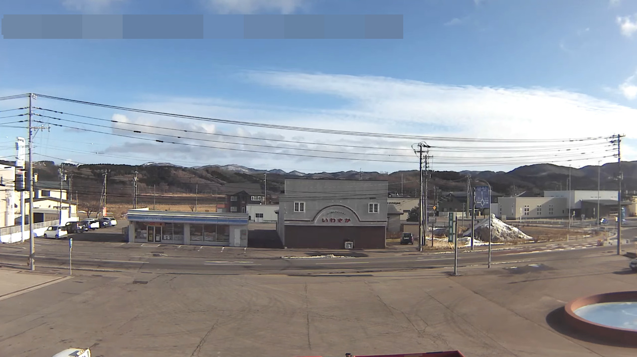 若狭組国道228号ライブカメラ(北海道上ノ国町大留)