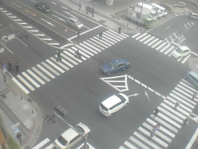 プライムビル屋上から近鉄奈良駅・国道369号・ひがしむき商店街