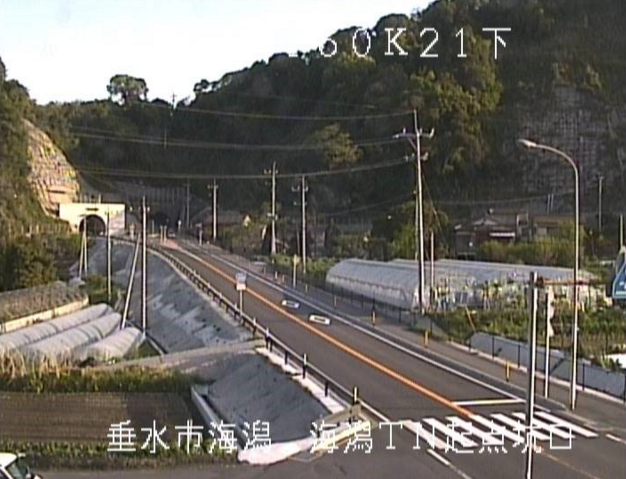 国道2号海潟隧道起点ライブカメラ 鹿児島県垂水市海潟 ライブカメラdb