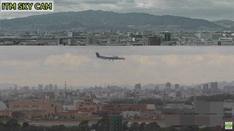 大阪国際空港32Lエンドライブカメラ(大阪府豊中市原田中)