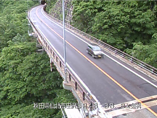 須神から国道46号が見えるライブカメラ。