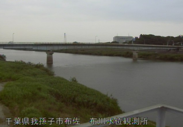 千葉県我孫子市布佐の布川水位観測所に設置された利根川が見えるライブカメラです。