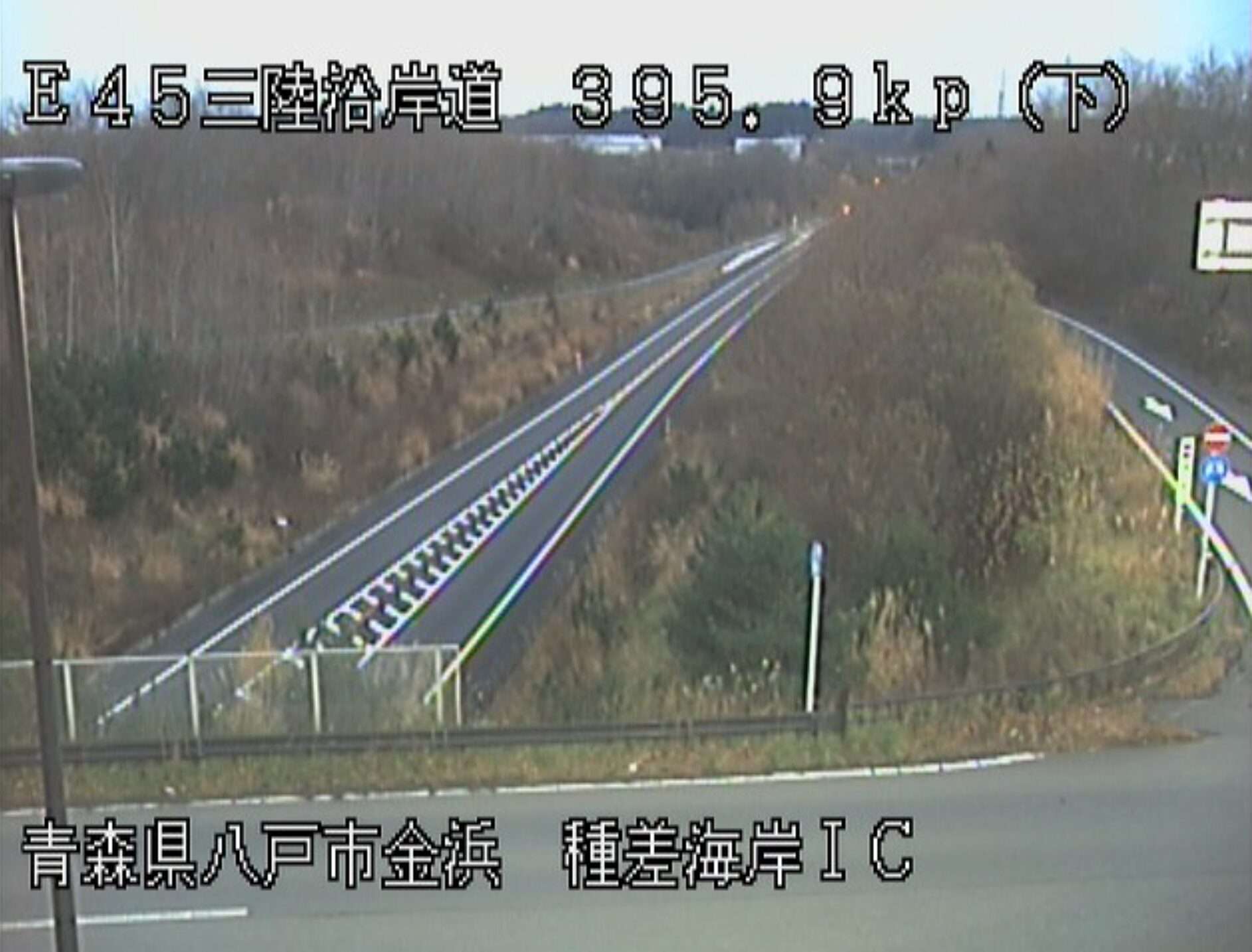 八戸南道路種差海岸階上岳インターチェンジライブカメラ(青森県八戸市金浜)