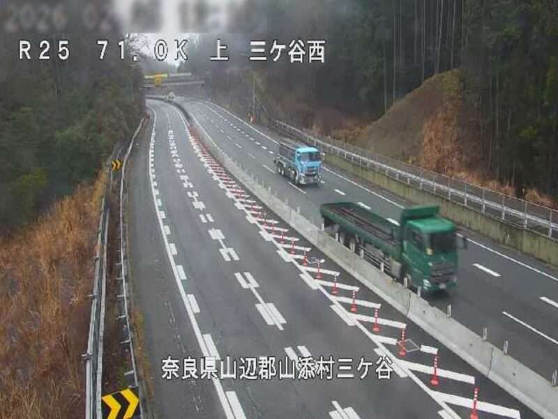 名阪国道三ケ谷西ライブカメラ(奈良県山添村三ケ谷)