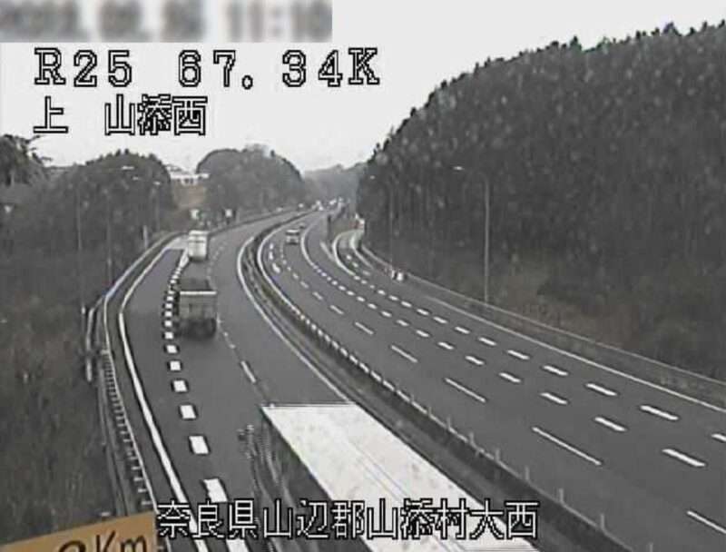 名阪国道山添西ライブカメラ(奈良県山添村大西)