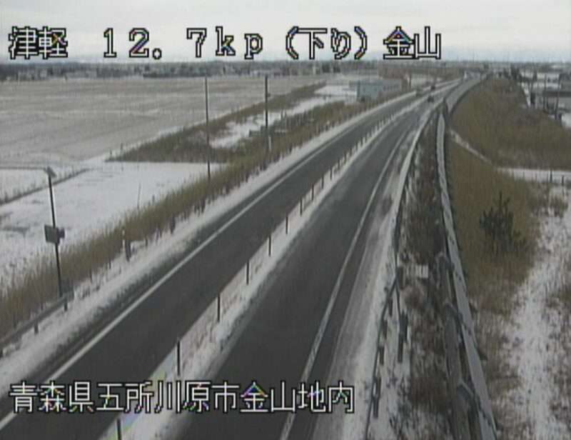 津軽自動車道津軽金山ライブカメラ(青森県五所川原市金山)