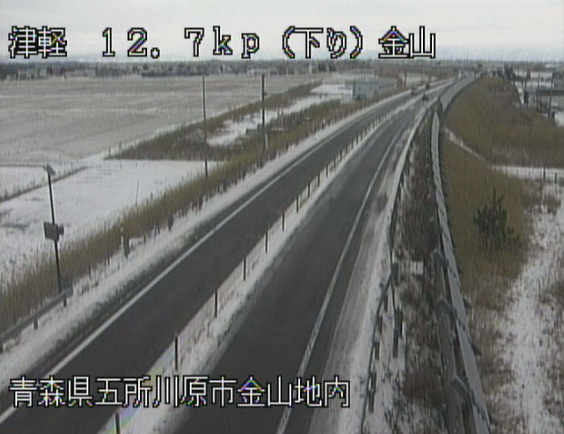 津軽自動車道津軽金山ライブカメラ(青森県五所川原市金山)