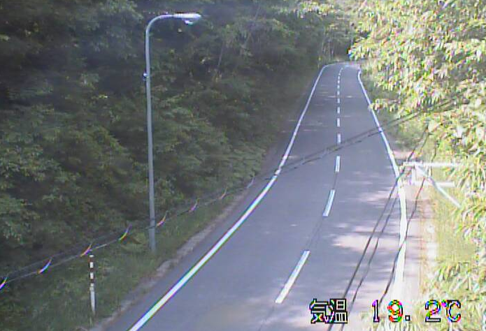 卯坂峠から岩手県道29号野田山形線が見えるライブカメラ。
