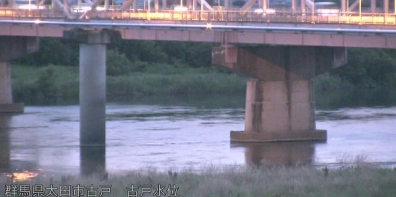 利根川古戸水位観測所ライブカメラ(群馬県太田市古戸町)