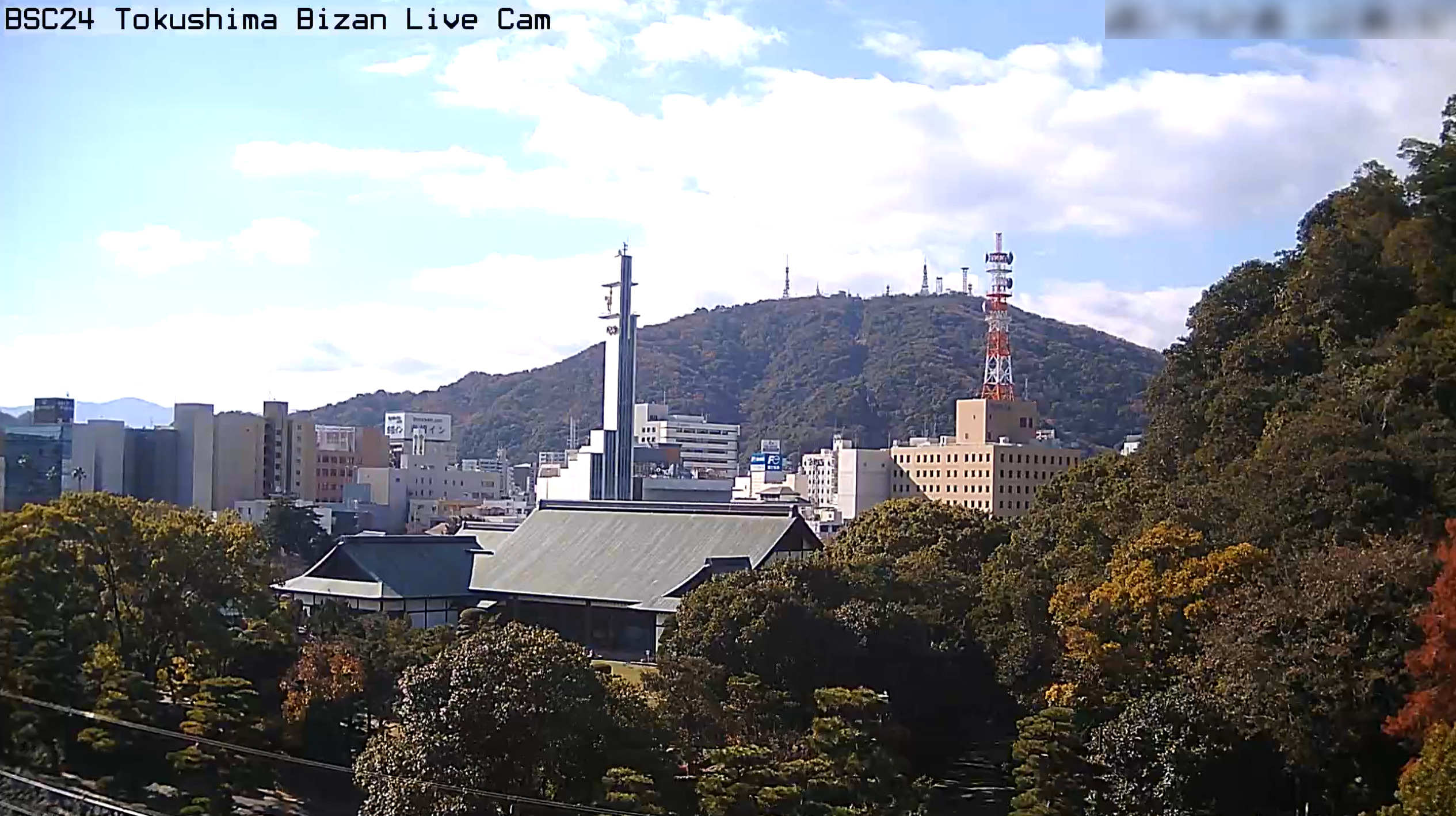 眉山ライブカメラ(徳島県徳島市徳島町)