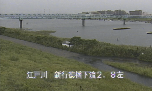 江戸川新行徳橋下流ライブカメラは、千葉県市川市田尻の新行徳橋下流に設置された江戸川が見えるライブカメラです。