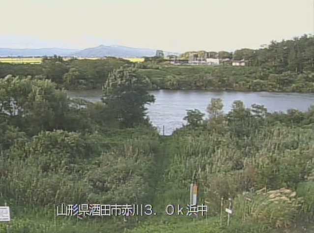 赤川浜中ライブカメラは、山形県酒田市の浜中に設置された赤川が見えるライブカメラです。