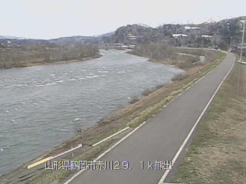 赤川熊出ライブカメラ(山形県鶴岡市熊出)