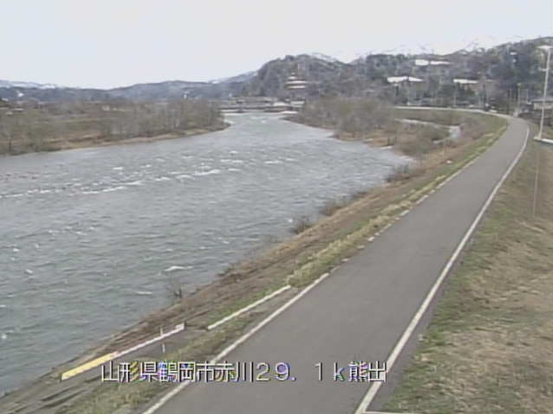 赤川熊出ライブカメラ(山形県鶴岡市熊出)