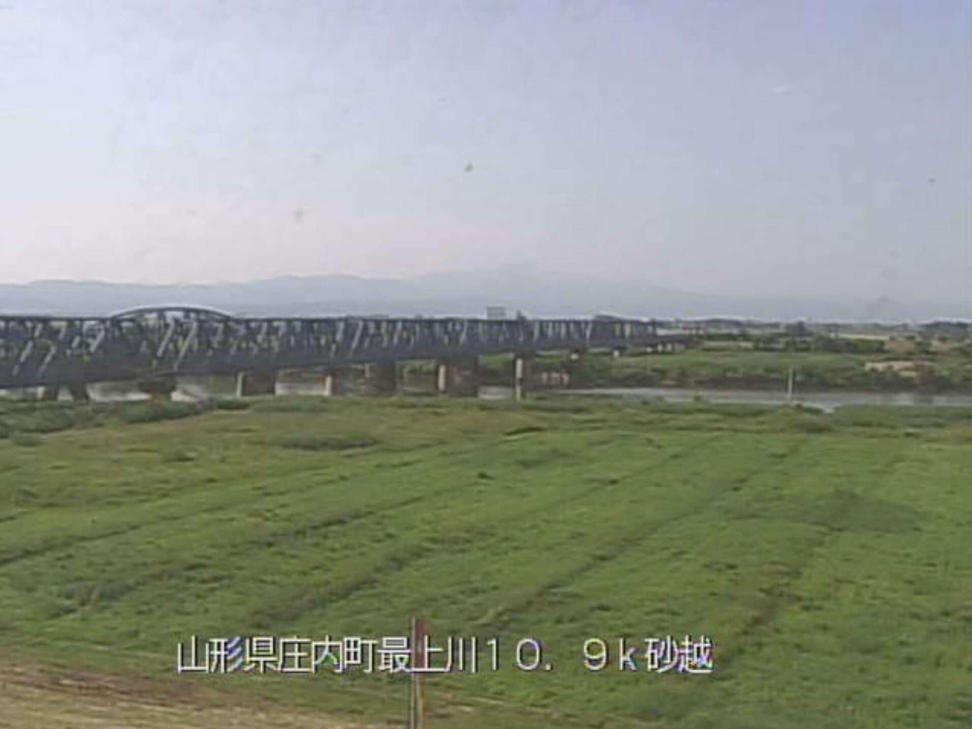 最上川砂越ライブカメラ(山形県庄内町榎木)