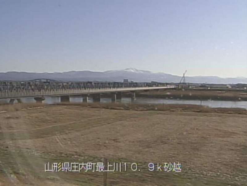 最上川砂越ライブカメラ(山形県庄内町榎木)
