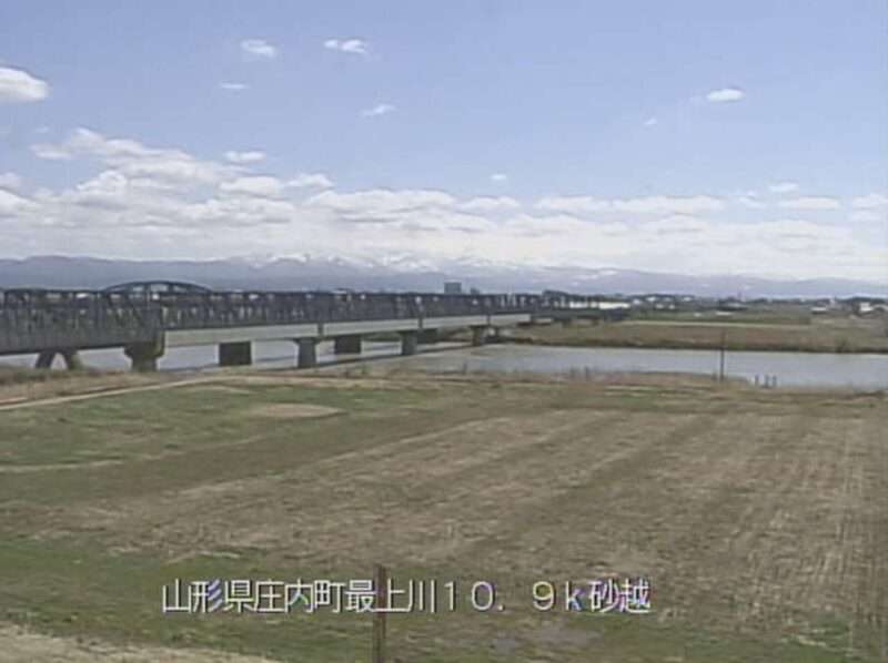 最上川砂越ライブカメラ(山形県庄内町榎木)
