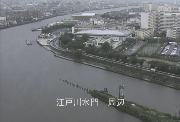 江戸川水門ライブカメラは、東京都江戸川区東篠崎町の江戸川水門(篠崎水門)に設置された江戸川が見えるライブカメラです。