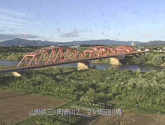 赤川両田川橋ライブカメラ(山形県三川町押切)