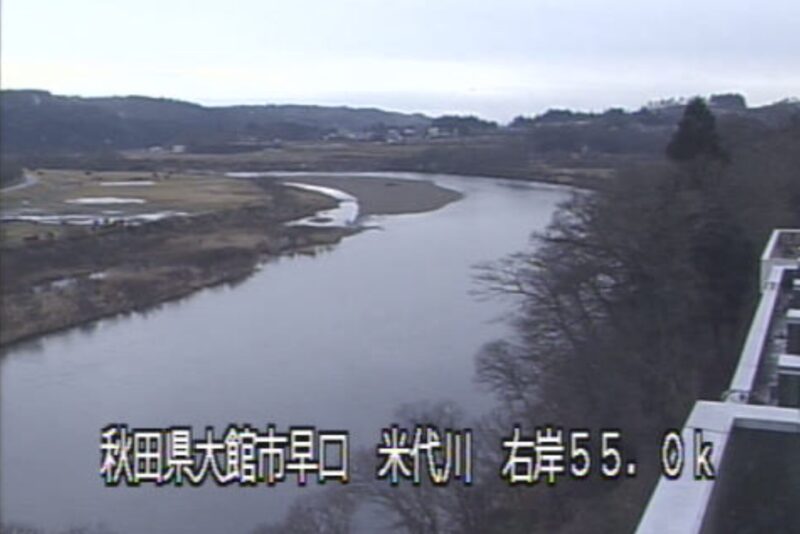 米代川外川原橋ライブカメラ(秋田県大館市早口)