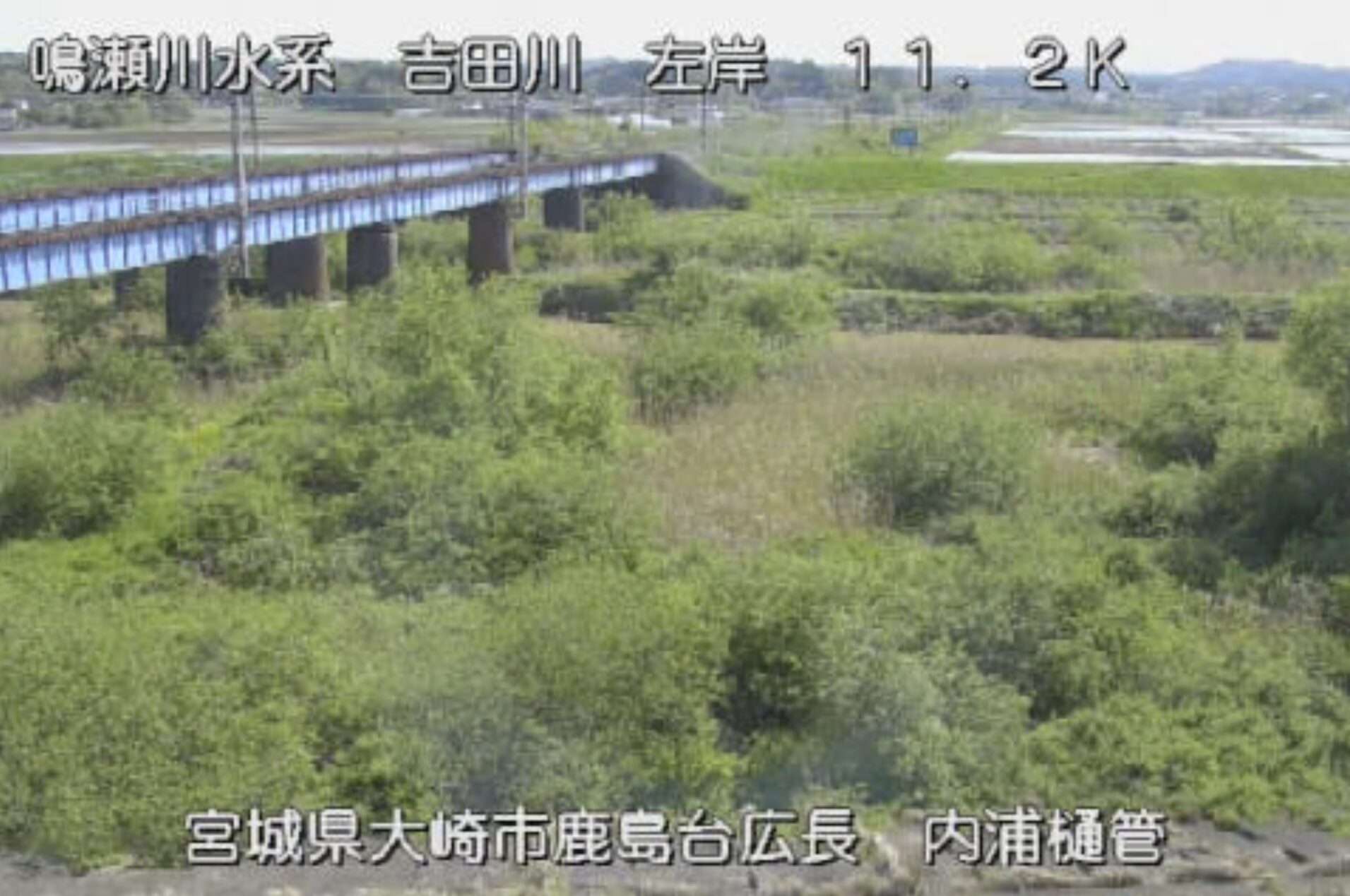 吉田川内浦樋管ライブカメラ(宮城県大崎市鹿島台広長)