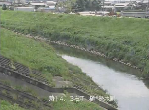 牛淵川江川樋門ライブカメラは、静岡県菊川市河東の江川樋門に設置された牛淵川(牛渕川)が見えるライブカメラです。