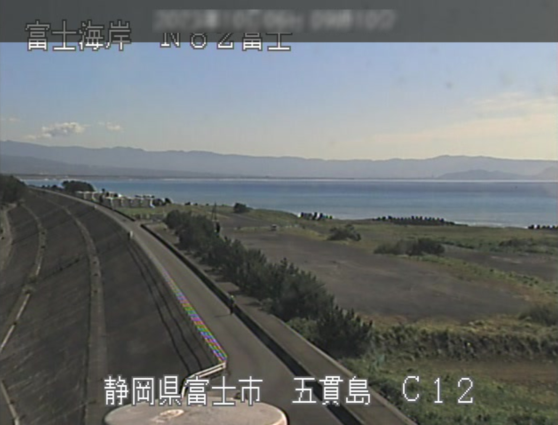 富士海岸富士川河口ライブカメラ(静岡県富士市五貫島)