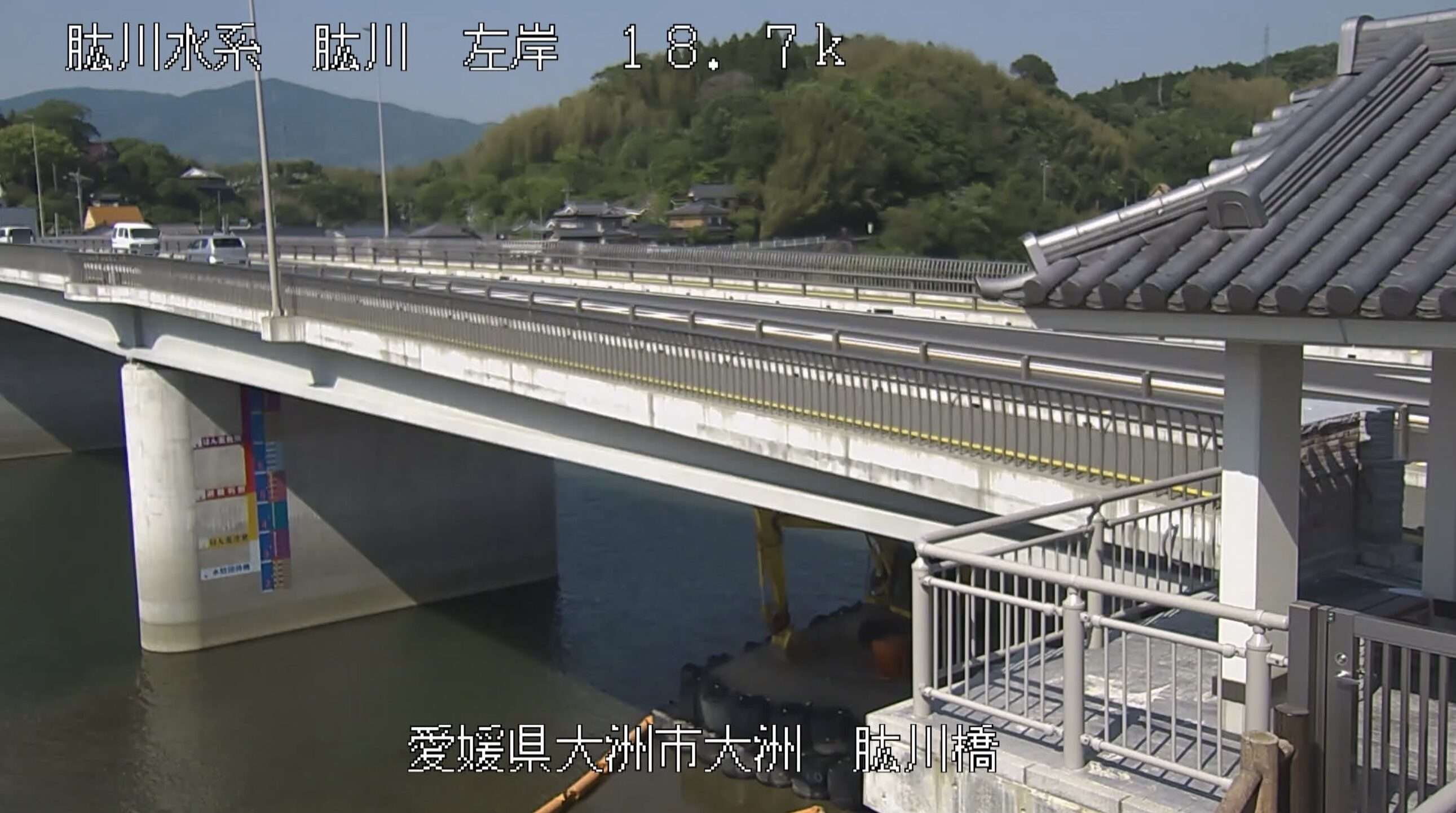 肱川肱川橋ライブカメラ(愛媛県大洲市大洲)