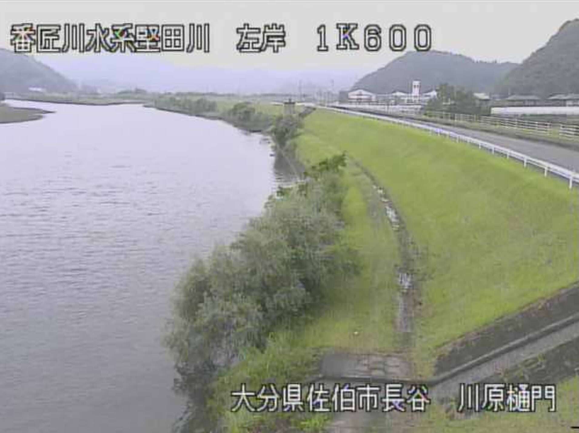 堅田川川原樋門ライブカメラ(大分県佐伯市長谷)