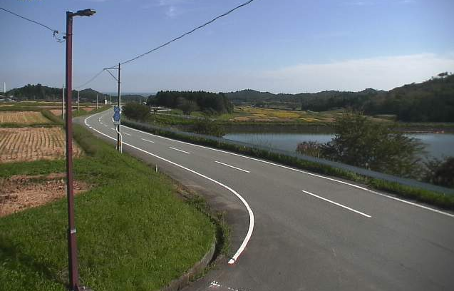 西の沢ため池ライブカメラは、福島県広野町折木の西の沢に設置されたため池・福島県道35号いわき浪江線が見えるライブカメラです。