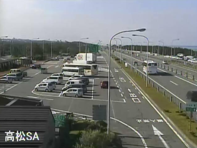 のと里山海道高松サービスエリアライブカメラは、石川県かほく市二ツ屋の高松サービスエリア(高松SA)に設置されたのと里山海道が見えるライブカメラです。