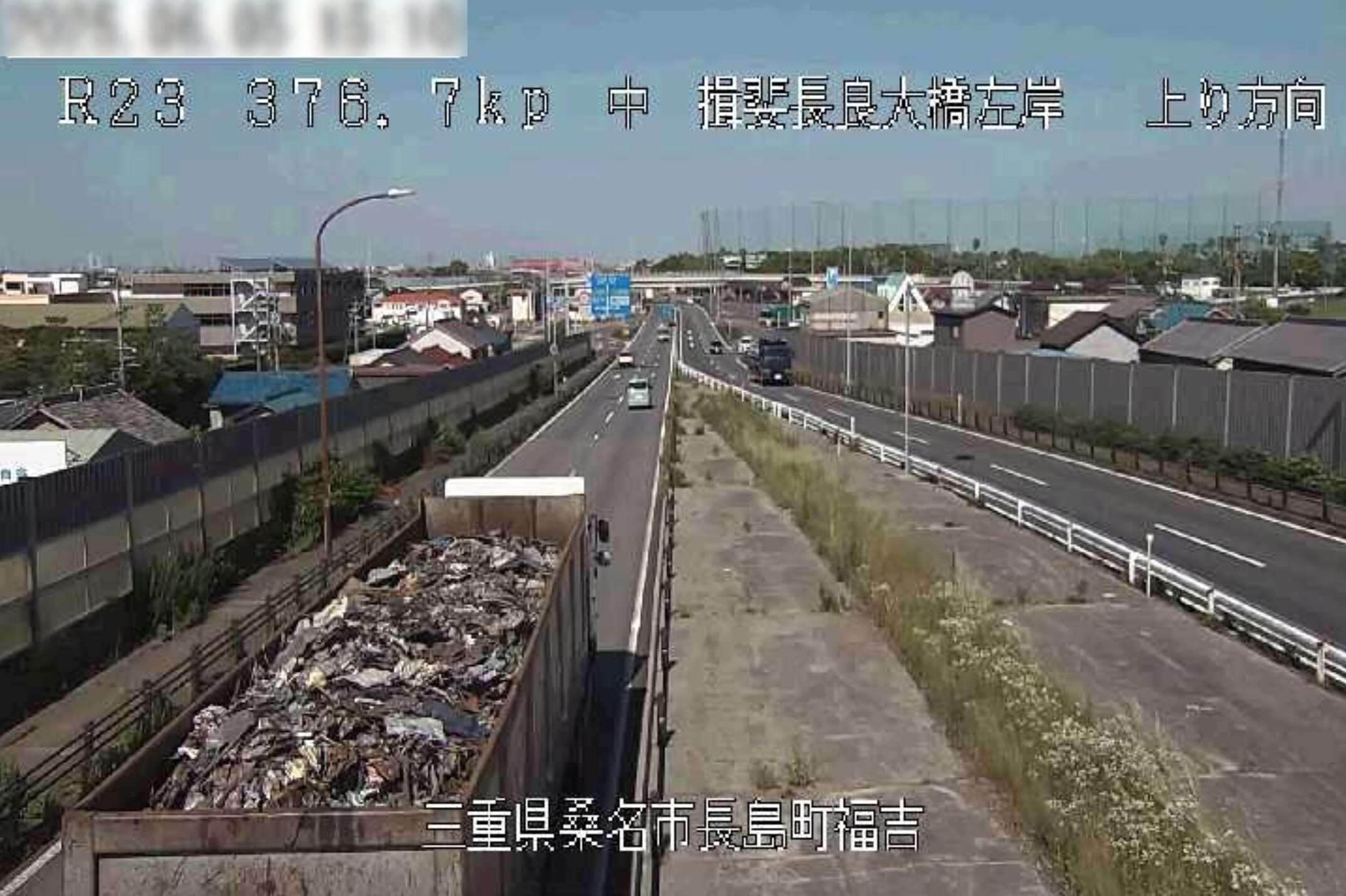 国道23号揖斐長良大橋ライブカメラ(三重県桑名市長島町福吉)