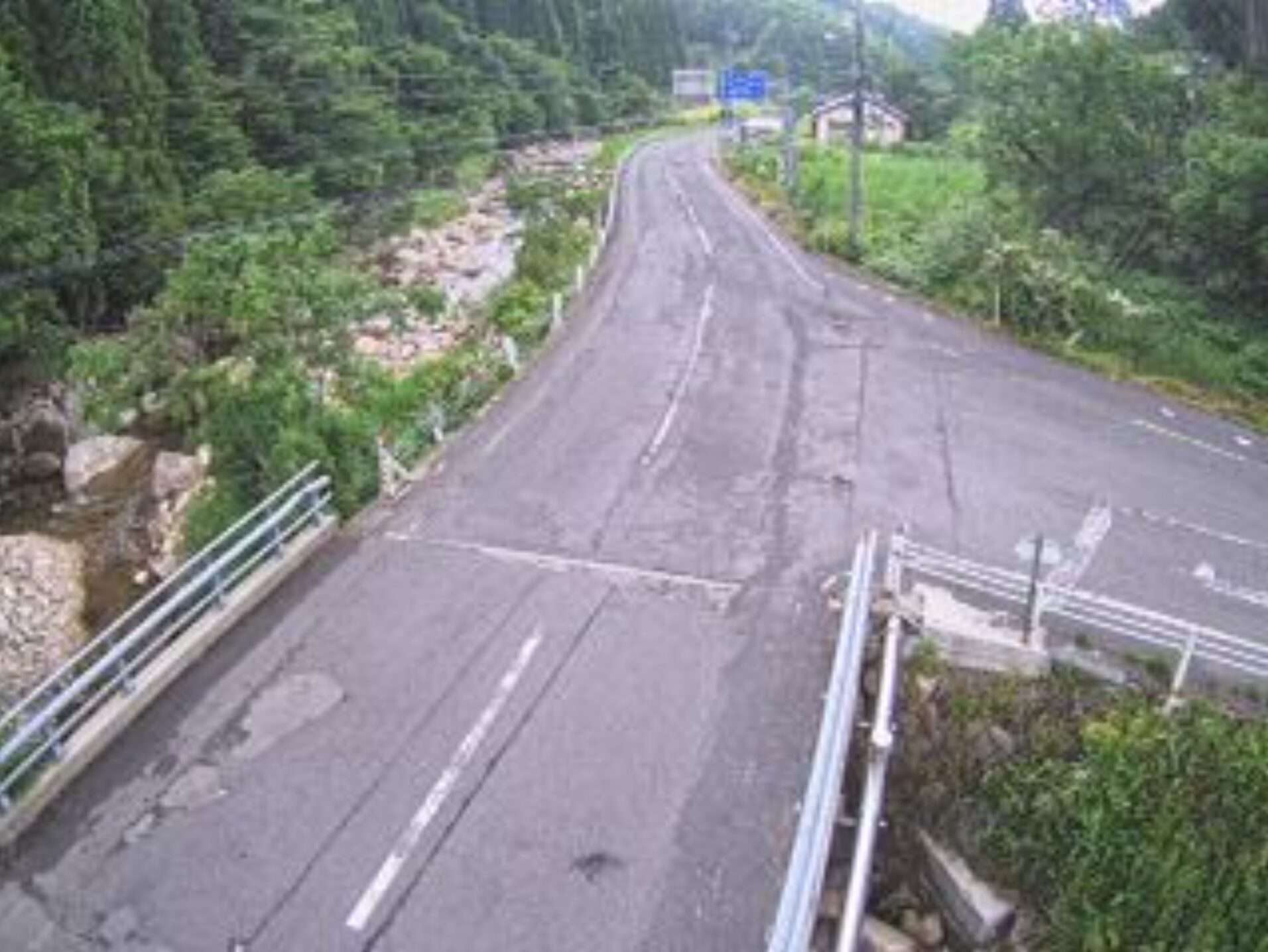 国道482号上齋原小林ライブカメラ(岡山県鏡野町上齋原)