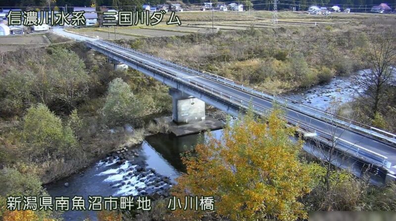 三国川小川橋ライブカメラ(新潟県南魚沼市畔池)