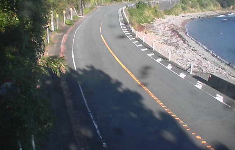 静岡県道16号下田石廊松崎線大瀬ライブカメラ(静岡県南伊豆町大瀬)