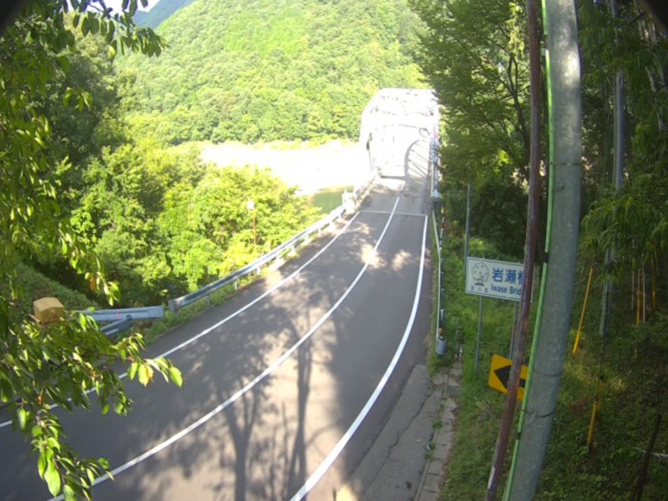 国道156号岩瀬橋白川村方面ライブカメラ(岐阜県高山市荘川町)