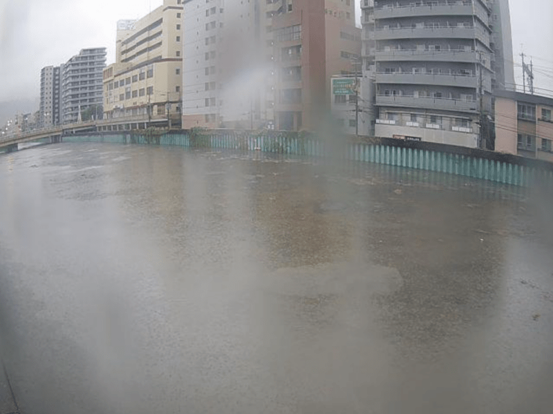 寝屋川住道ライブカメラ(大阪府大東市赤井) 2026年6月26日7時00分 台風7号・台風8号接近による増水時