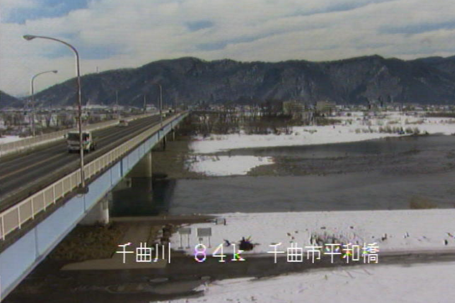 千曲川平和橋ライブカメラ(長野県千曲市八幡)