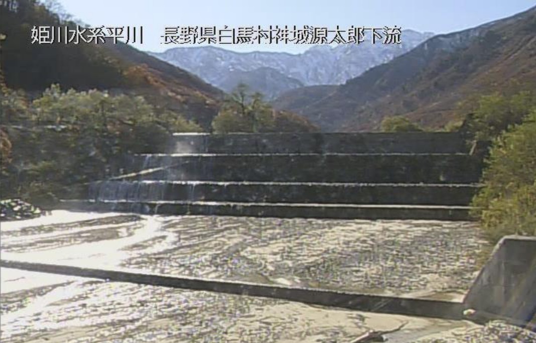 平川源太郎えん堤ライブカメラ(長野県白馬村神城)