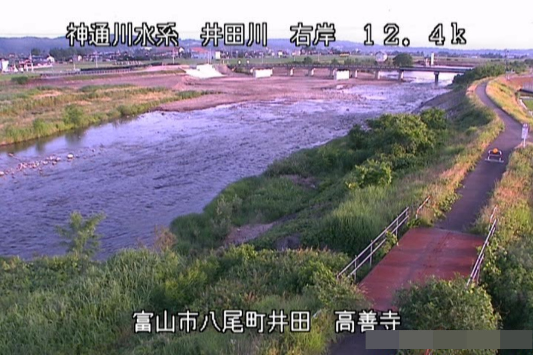 井田川高善寺ライブカメラ(富山県富山市八尾町)